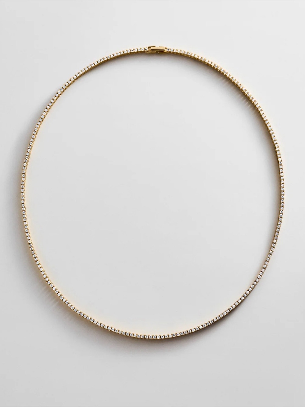 Bennett 18K Gold Vermeil Adjustable Classic Tennis Necklace